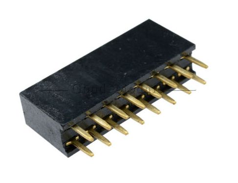 Pin header female pinsocket 2x8-pin 2
